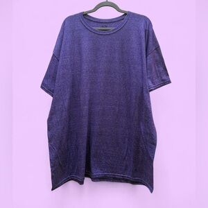 Fruit of the Loom Heathered Purple Crewneck T-Shirt Size 2XL